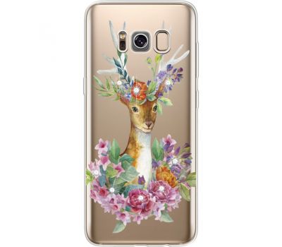 Силіконовий чохол BoxFace Samsung G950 Galaxy S8 Deer with flowers (935049-rs5)