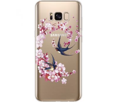 Силіконовий чохол BoxFace Samsung G955 Galaxy S8 Plus Swallows and Bloom (935050-rs4)