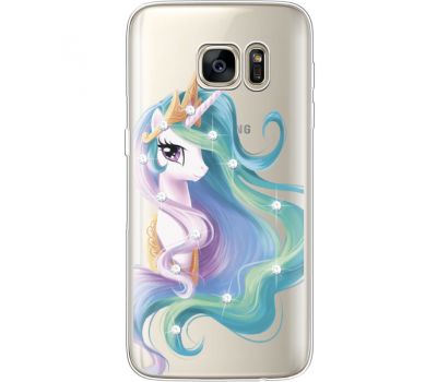 Силіконовий чохол BoxFace Samsung G930 Galaxy S7 Unicorn Queen (935495-rs3)