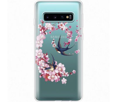 Силіконовий чохол BoxFace Samsung G973 Galaxy S10 Swallows and Bloom (935879-rs4)