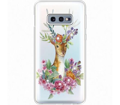 Силіконовий чохол BoxFace Samsung G970 Galaxy S10e Deer with flowers (935884-rs5)