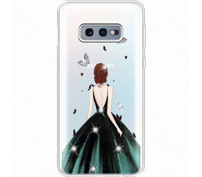 Силіконовий чохол BoxFace Samsung G970 Galaxy S10e Girl in the green dress (935884-rs13)