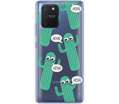 Силіконовий чохол BoxFace Samsung G770 Galaxy S10 Lite с 3D-глазками HIYA (38972-cc72)