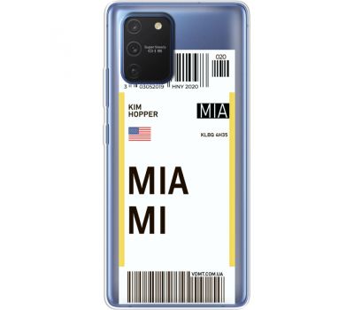 Силіконовий чохол BoxFace Samsung G770 Galaxy S10 Lite Ticket Miami (38972-cc81)