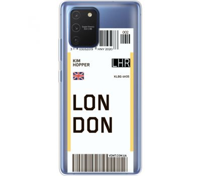 Силіконовий чохол BoxFace Samsung G770 Galaxy S10 Lite Ticket London (38972-cc83)