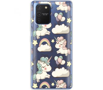 Силіконовий чохол BoxFace Samsung G770 Galaxy S10 Lite Unicorns (38972-cc2)