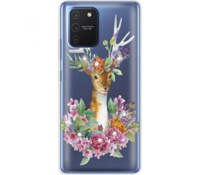Силіконовий чохол BoxFace Samsung G770 Galaxy S10 Lite Deer with flowers (938972-rs5)