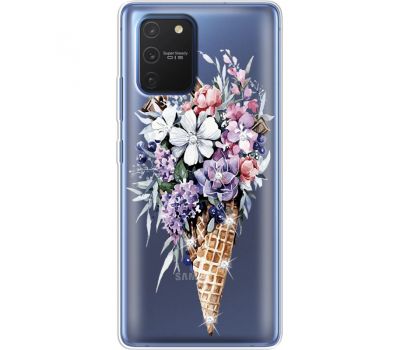 Силіконовий чохол BoxFace Samsung G770 Galaxy S10 Lite Ice Cream Flowers (938972-rs17)