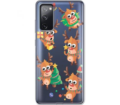 Силіконовий чохол BoxFace Samsung G780 Galaxy S20 FE с 3D-глазками Reindeer (41036-cc74)