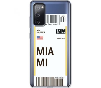 Силіконовий чохол BoxFace Samsung G780 Galaxy S20 FE Ticket Miami (41036-cc81)