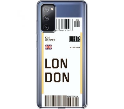 Силіконовий чохол BoxFace Samsung G780 Galaxy S20 FE Ticket London (41036-cc83)