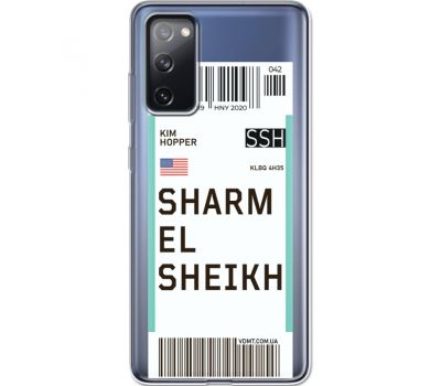 Силіконовий чохол BoxFace Samsung G780 Galaxy S20 FE Ticket Sharmel Sheikh (41036-cc90)