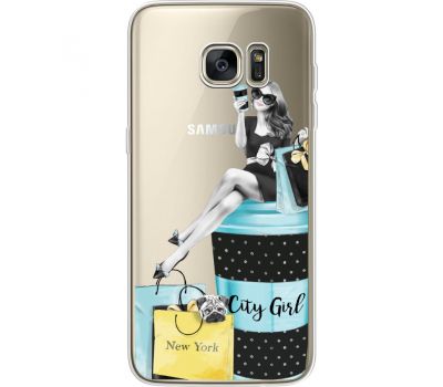 Силіконовий чохол BoxFace Samsung G935 Galaxy S7 Edge City Girl (35048-cc56)