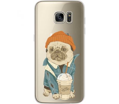 Силіконовий чохол BoxFace Samsung G935 Galaxy S7 Edge Dog Coffeeman (35048-cc70)