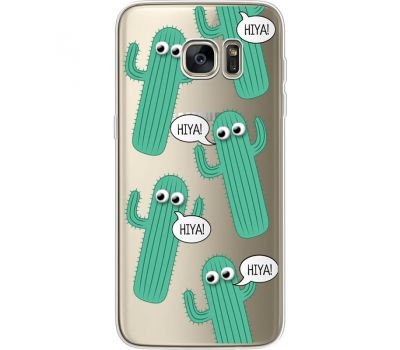 Силіконовий чохол BoxFace Samsung G935 Galaxy S7 Edge с 3D-глазками HIYA (35048-cc72)