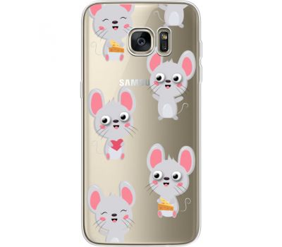 Силіконовий чохол BoxFace Samsung G935 Galaxy S7 Edge с 3D-глазками Mouse (35048-cc76)
