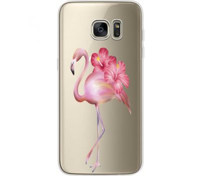 Силіконовий чохол BoxFace Samsung G935 Galaxy S7 Edge Floral Flamingo (35048-cc12)