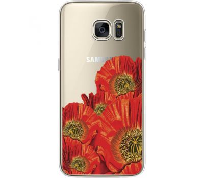 Силіконовий чохол BoxFace Samsung G935 Galaxy S7 Edge Red Poppies (35048-cc44)