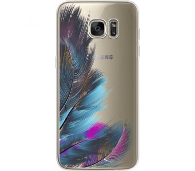Силіконовий чохол BoxFace Samsung G935 Galaxy S7 Edge Feathers (35048-cc48)