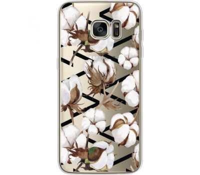 Силіконовий чохол BoxFace Samsung G935 Galaxy S7 Edge Cotton flowers (35048-cc50)