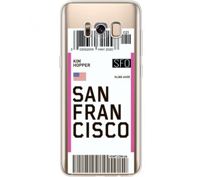 Силіконовий чохол BoxFace Samsung G950 Galaxy S8 Ticket  San Francisco (35049-cc79)