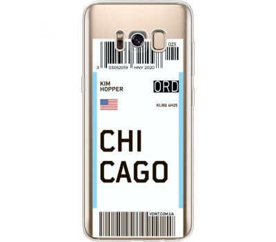 Силіконовий чохол BoxFace Samsung G950 Galaxy S8 Ticket Chicago (35049-cc82)