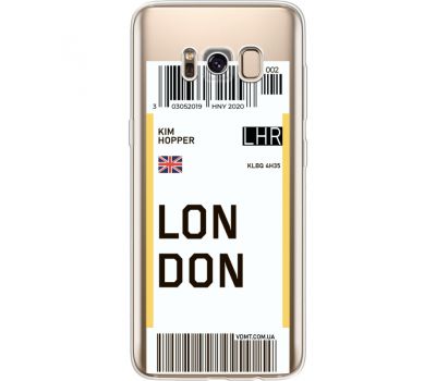 Силіконовий чохол BoxFace Samsung G950 Galaxy S8 Ticket London (35049-cc83)