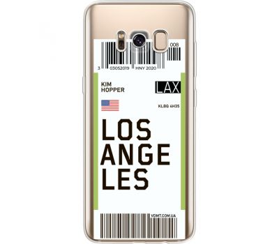 Силіконовий чохол BoxFace Samsung G950 Galaxy S8 Ticket Los Angeles (35049-cc85)