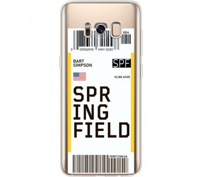 Силіконовий чохол BoxFace Samsung G950 Galaxy S8 Ticket Springfield (35049-cc93)