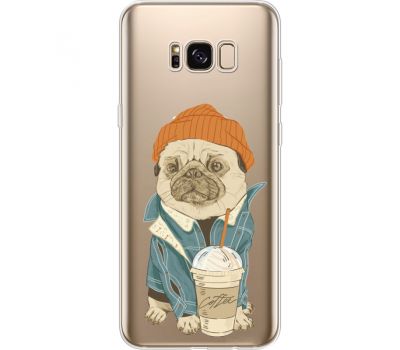 Силіконовий чохол BoxFace Samsung G955 Galaxy S8 Plus Dog Coffeeman (35050-cc70)