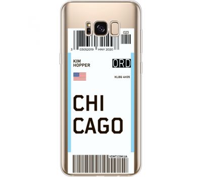 Силіконовий чохол BoxFace Samsung G955 Galaxy S8 Plus Ticket Chicago (35050-cc82)