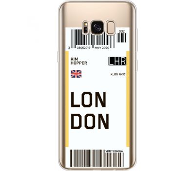 Силіконовий чохол BoxFace Samsung G955 Galaxy S8 Plus Ticket London (35050-cc83)