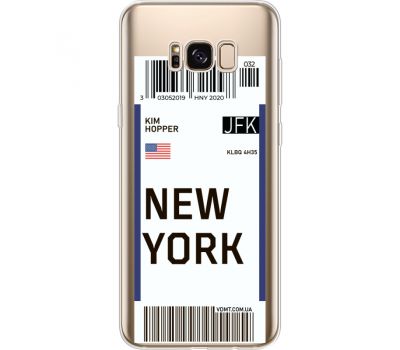 Силіконовий чохол BoxFace Samsung G955 Galaxy S8 Plus Ticket New York (35050-cc84)