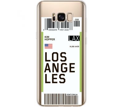 Силіконовий чохол BoxFace Samsung G955 Galaxy S8 Plus Ticket Los Angeles (35050-cc85)