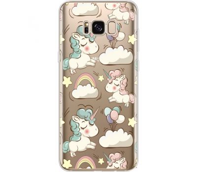 Силіконовий чохол BoxFace Samsung G955 Galaxy S8 Plus Unicorns (35050-cc2)