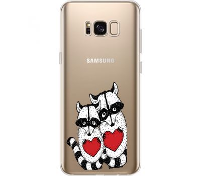 Силіконовий чохол BoxFace Samsung G955 Galaxy S8 Plus Raccoons in love (35050-cc29)