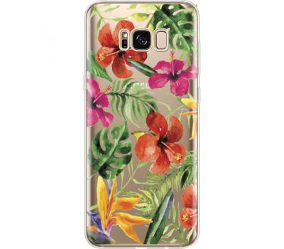 Силіконовий чохол BoxFace Samsung G955 Galaxy S8 Plus Tropical Flowers (35050-cc43)