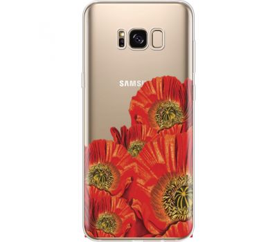 Силіконовий чохол BoxFace Samsung G955 Galaxy S8 Plus Red Poppies (35050-cc44)