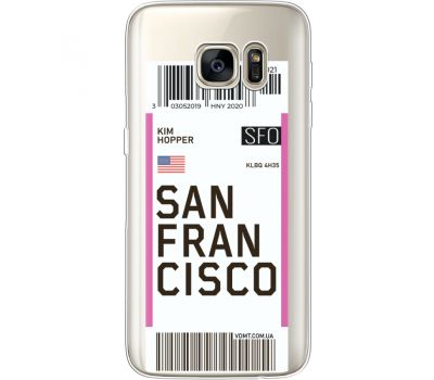 Силіконовий чохол BoxFace Samsung G930 Galaxy S7 Ticket  San Francisco (35495-cc79)