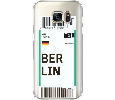 Силіконовий чохол BoxFace Samsung G930 Galaxy S7 Ticket Berrlin (35495-cc80)