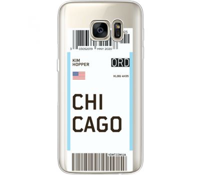 Силіконовий чохол BoxFace Samsung G930 Galaxy S7 Ticket Chicago (35495-cc82)