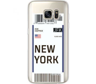 Силіконовий чохол BoxFace Samsung G930 Galaxy S7 Ticket New York (35495-cc84)