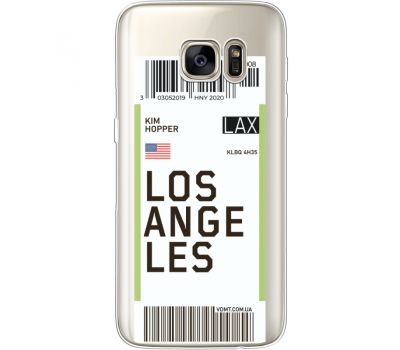 Силіконовий чохол BoxFace Samsung G930 Galaxy S7 Ticket Los Angeles (35495-cc85)