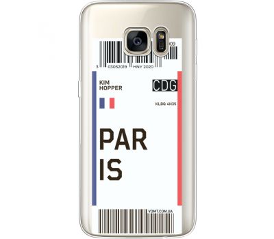 Силіконовий чохол BoxFace Samsung G930 Galaxy S7 Ticket Paris (35495-cc86)