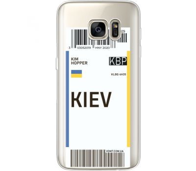 Силіконовий чохол BoxFace Samsung G930 Galaxy S7 Ticket Kiev (35495-cc88)