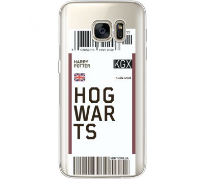 Силіконовий чохол BoxFace Samsung G930 Galaxy S7 Ticket Hogwarts (35495-cc91)