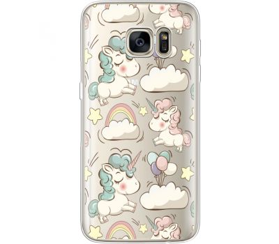 Силіконовий чохол BoxFace Samsung G930 Galaxy S7 Unicorns (35495-cc2)