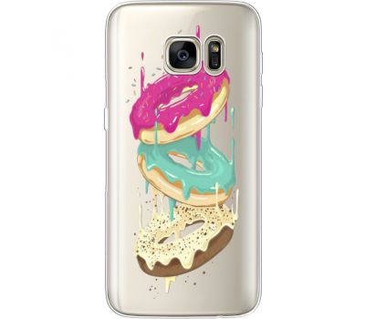 Силіконовий чохол BoxFace Samsung G930 Galaxy S7 Donuts (35495-cc7)