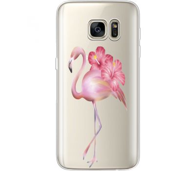 Силіконовий чохол BoxFace Samsung G930 Galaxy S7 Floral Flamingo (35495-cc12)