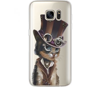 Силіконовий чохол BoxFace Samsung G930 Galaxy S7 Steampunk Cat (35495-cc39)